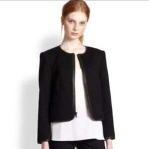 Alice + Olivia Black Quilted Jacket